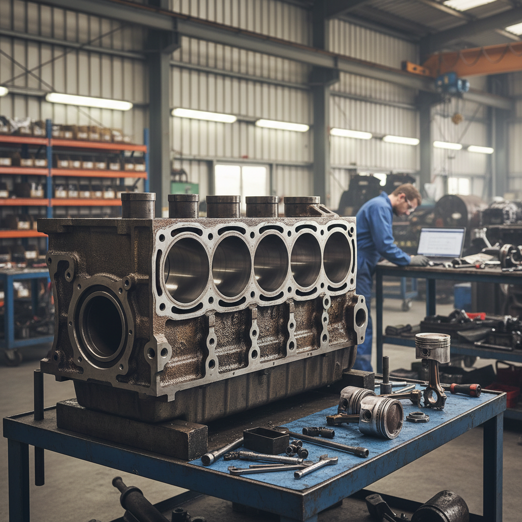 Engine Cylinder Block For Power Generator Maintenance