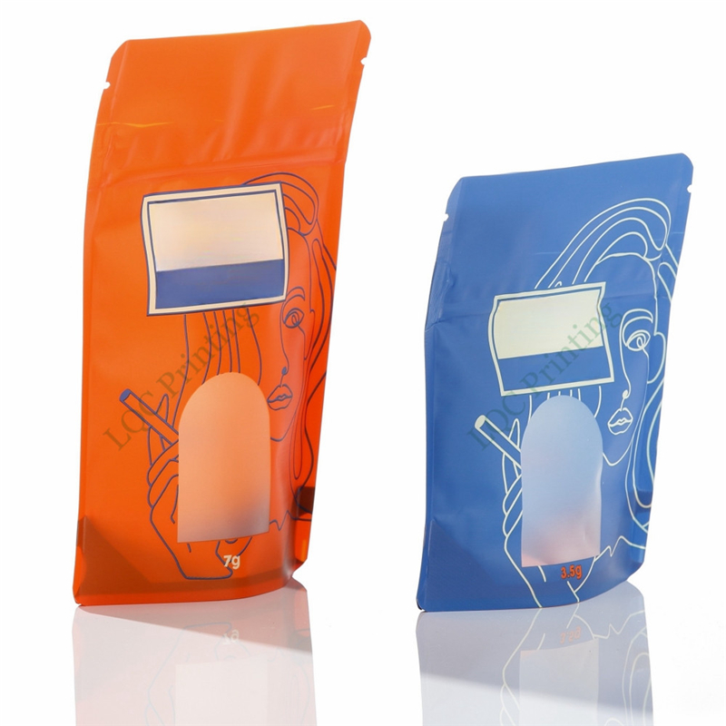 Custom Child Resistant Mylar Zipper Bags