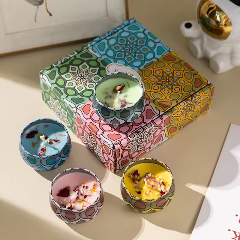 Scented Candle Jar Tinplate Jar Candle Container Empty Cup
