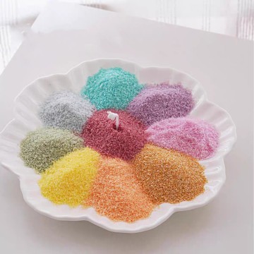 warna pasir lilin partikel lilin mutiara Buatan Tangan DIY tikar...