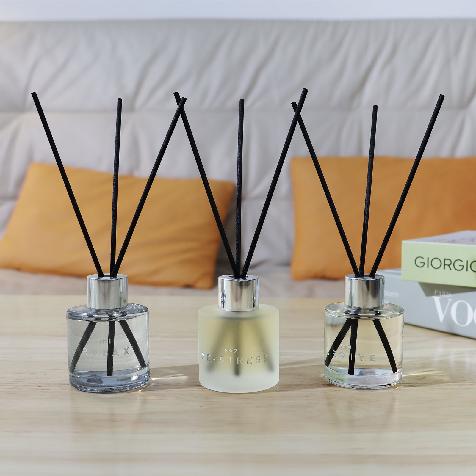 Hot sale Best gift 3 pack fragrance oil reed diffuser set