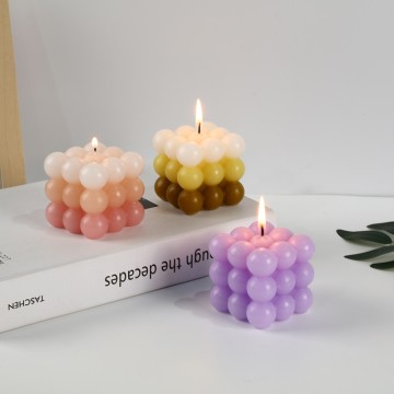 Lilin Kedelai Alami Tanpa Asap Rubik's Cube Hom...