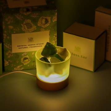 Lámpara de cristal USB para aromaterapia con aceites esenciales...