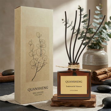 Elegant Home Fragrance Gift Set - Reed Diffuser with Natural Fiber Sticks in Premium Gift Box