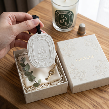 Customized Wedding Gifts Ceramic Floral Diffuser Hanging Family Car Wardrobe Air Freshener Fragrance Gypsum Stone Pendant