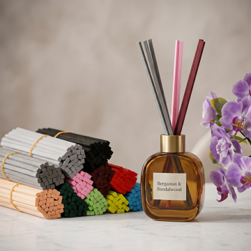 Premium Square Fiber Reed Diffuser Sticks - High-P...