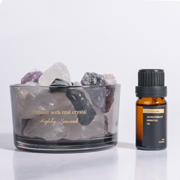Difusor de varillas de cristal para aromaterapia, piedra natural...