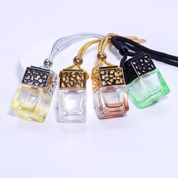 Car Air Freshener Diffuser Bottle Pendants Aromatherapy Glass Perfume Bottle