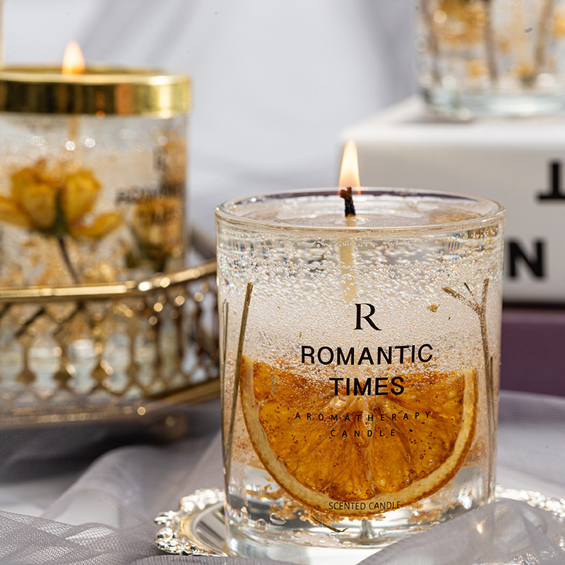 Scented candle Jelly wax True Flower Premium Sleep...