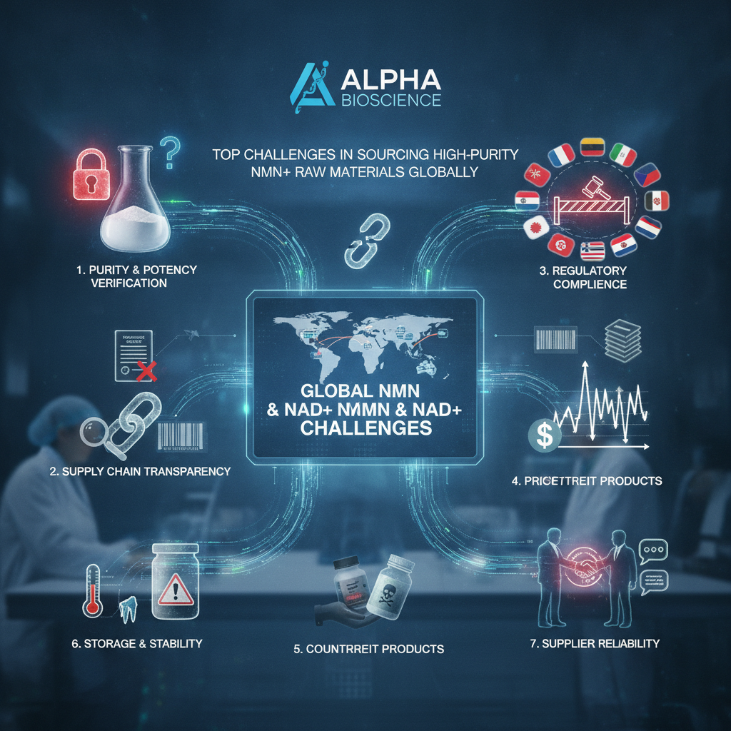 Top Challenges in Sourcing High-Purity NMN & NAD+ Raw Materials Globally