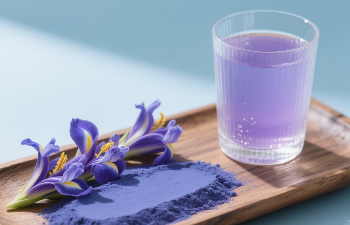 Clitoria Ternatea Цэнхэр эрвээхэй вандуй цэцгийн нунтаг 1