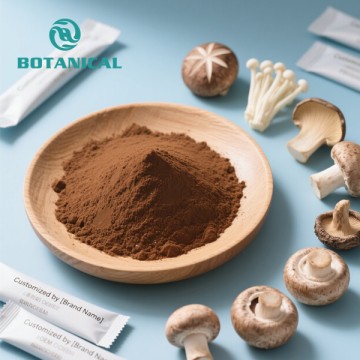 Pó de mistura de cogumelos funcionais
