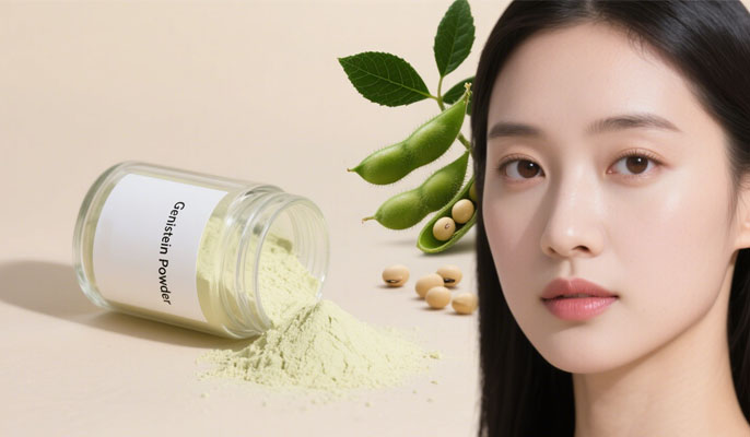 What does genistein do for skin 1