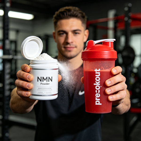 Posso tomar NMN com pré-treino?