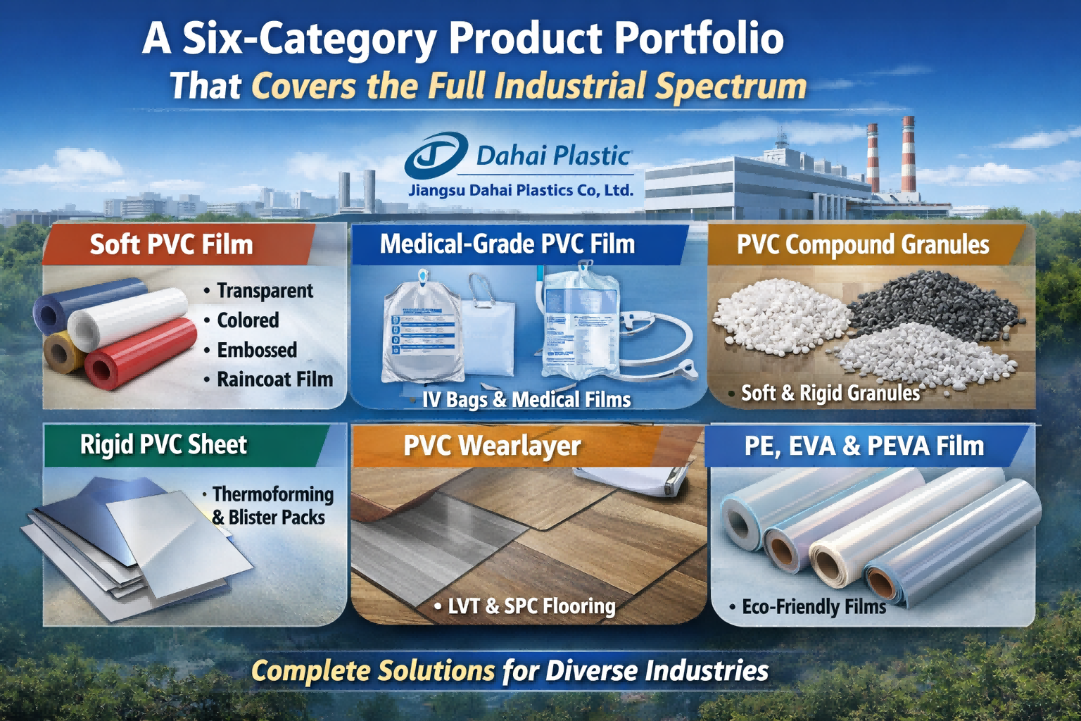 Dahai Plastic: China's Leading Full-Line PVC Film & Compound Manufacturer with 150,000-Ton Capacity