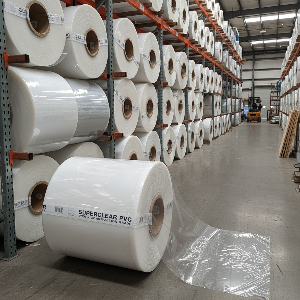 Super Transparent PVC Film Rolls For Construction Industry