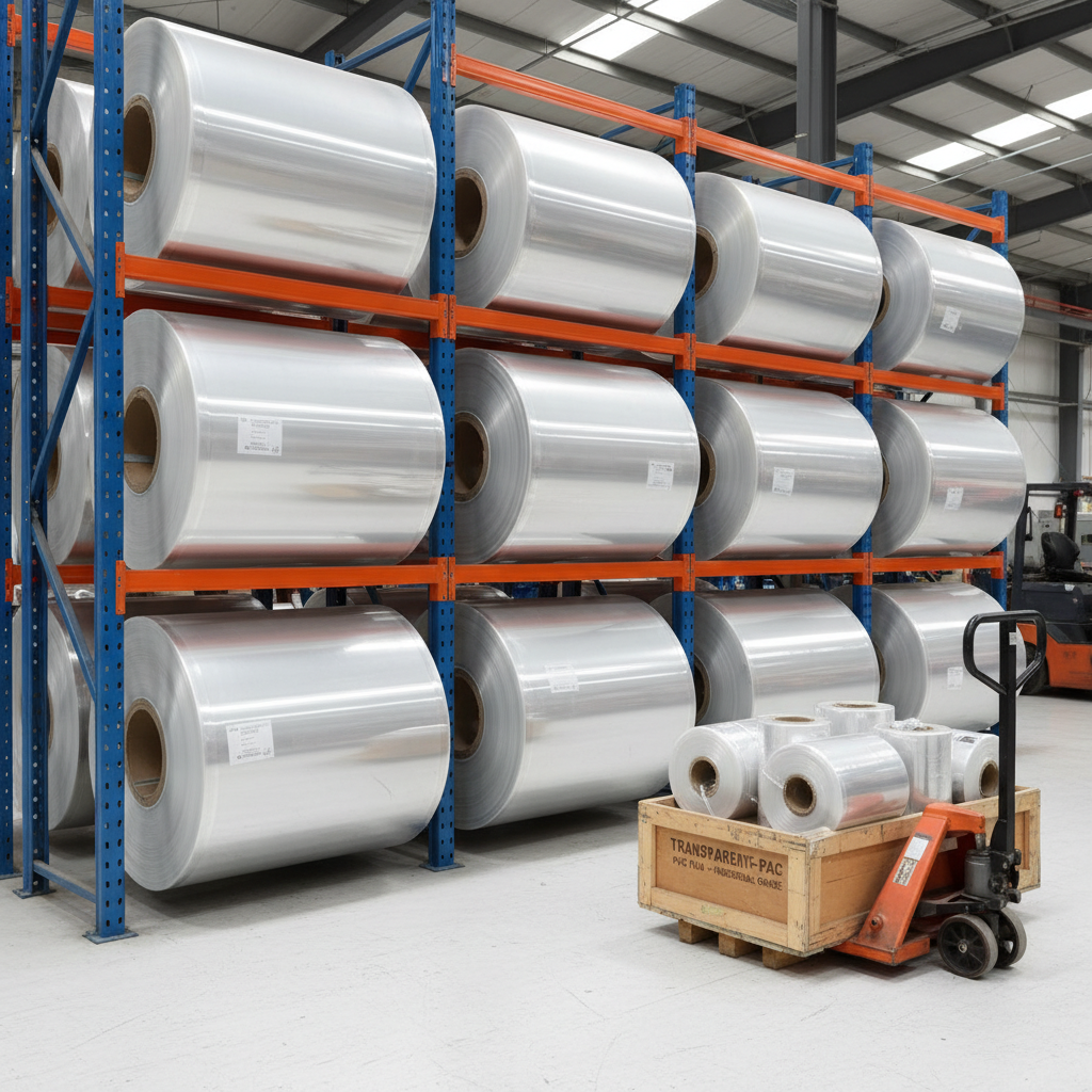 Super Transparent PVC Film Rolls For Packaging Industry
