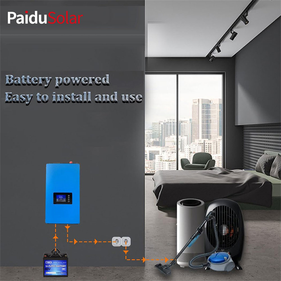 PaiduSolar 2000W Grid Tie Inverter Power Limiter LCD Display DC50-90V Solar_8dmg