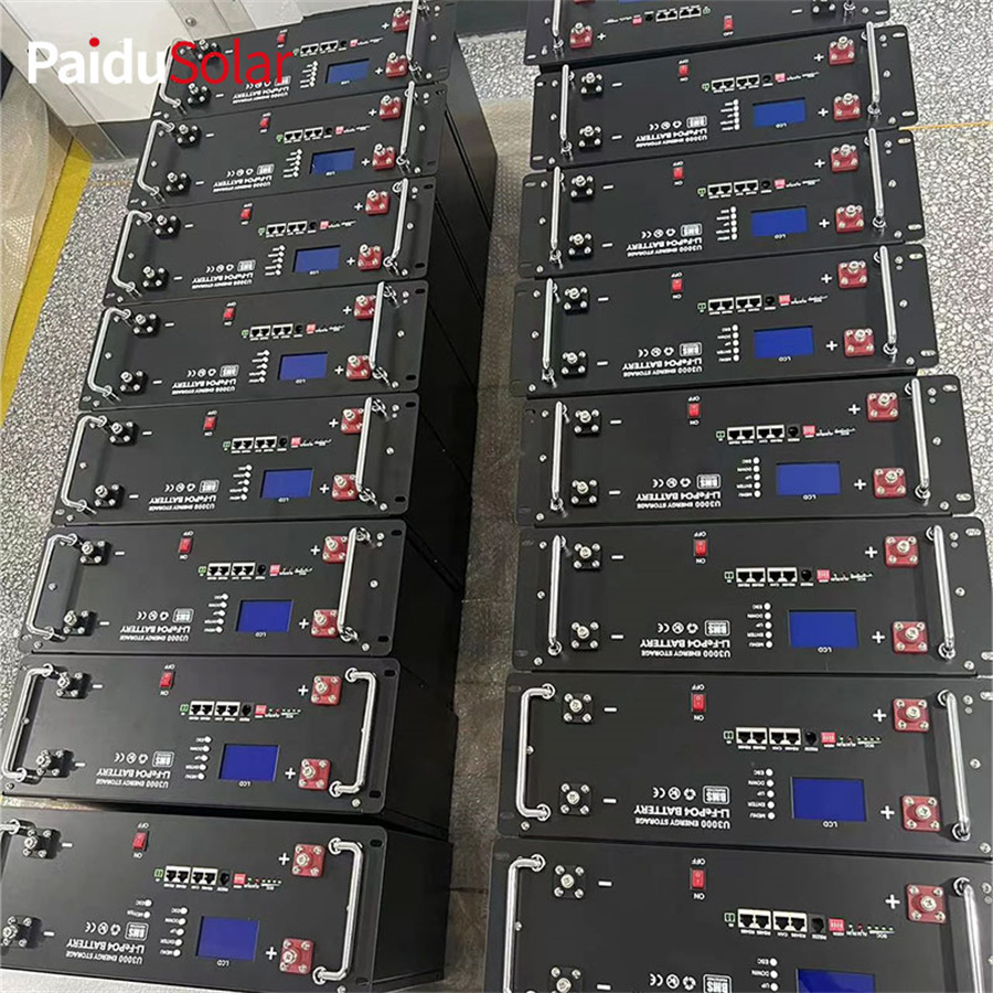 PaiduSolar 48V 200Ah LiFePO4 Rack Mounted Battery 06zkl