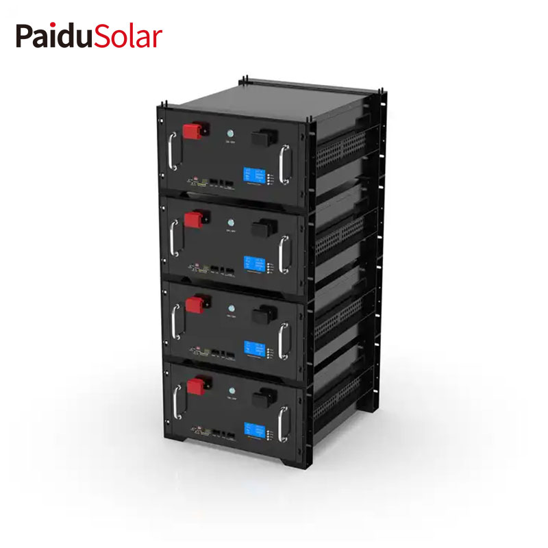 PaiduSolar Home Battery 20kwh 48v 400ah LiFePO4 Rack Mounted Energy Storage Cabinet