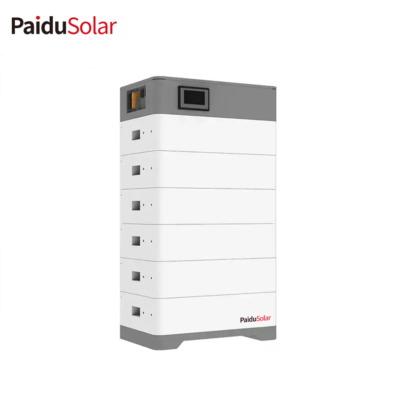 PaiduSolar 48v 51.2v 30Kwh Lithium Battery 100ah 200ah Home Stacked Battery Pack