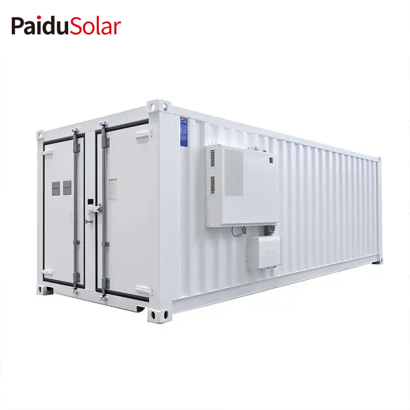 PaiduSolar 2MWh LiFePO4 Battery 1MW PCS BESS Solar Energy Storage System High Voltage Container