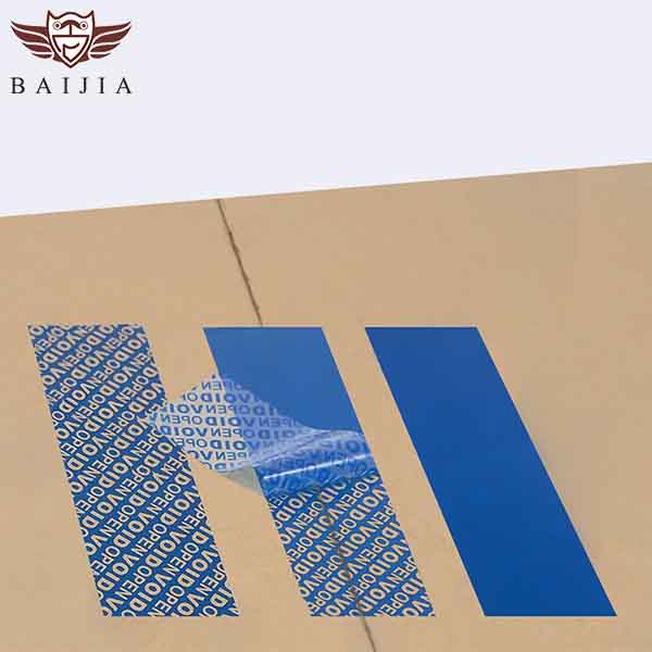 Blue Security tape/Tamper-Evident Security Tape