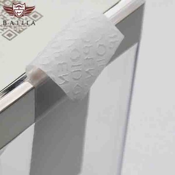 White non-residual anti-counterfeiting label material