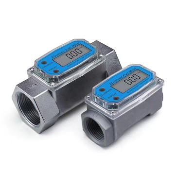 Digitale vloeistofturbine-debietmeter voor water, brandstof, diesel en benzine.