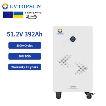 LVTS-512392 Accumulatore di energia solare a batteria, 51,2 V 392 Ah 20 kWh, 90% DOD, fornitura all'ingrosso.