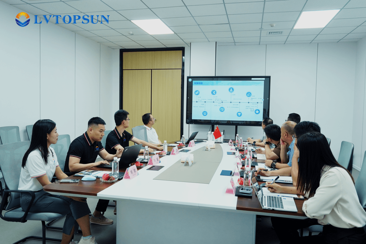 간펑 리튬 배터리, LVTOPSUN 방문하여 글로벌 에너지 저장의 미래를 위한 전략적 협력 강화