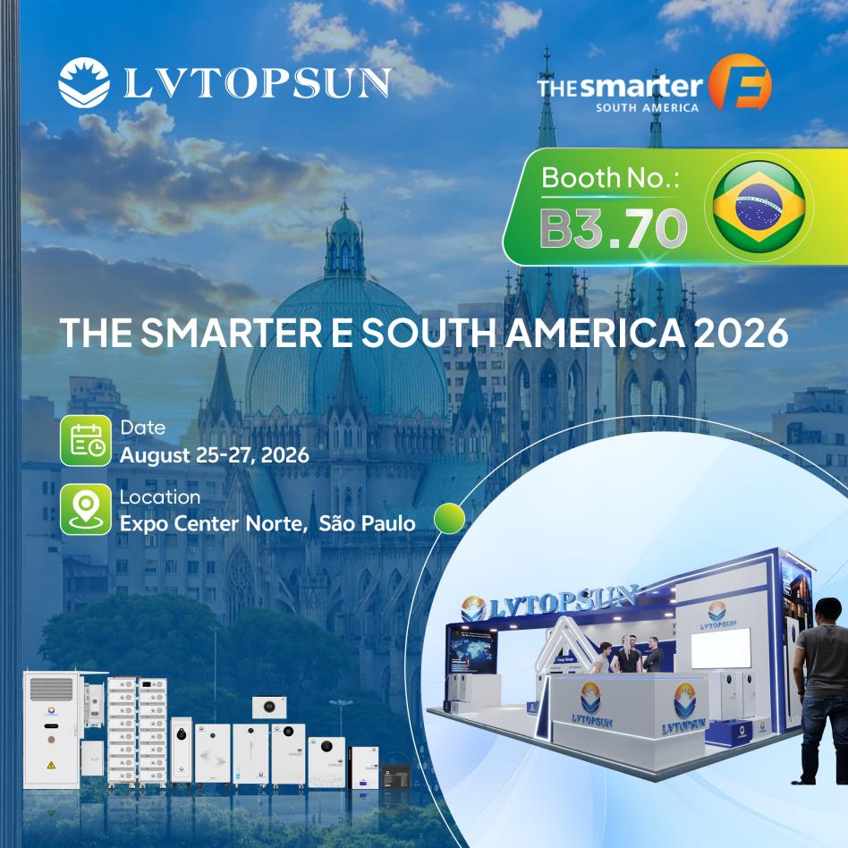LVTOPSUN در نمایشگاه The smarter E South America 2026
