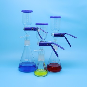 Glass Filter Solvent Vacuum Filtration Apparatus