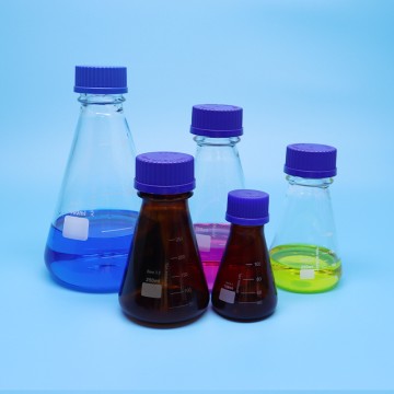 Triangular Flask with Screw Cap
