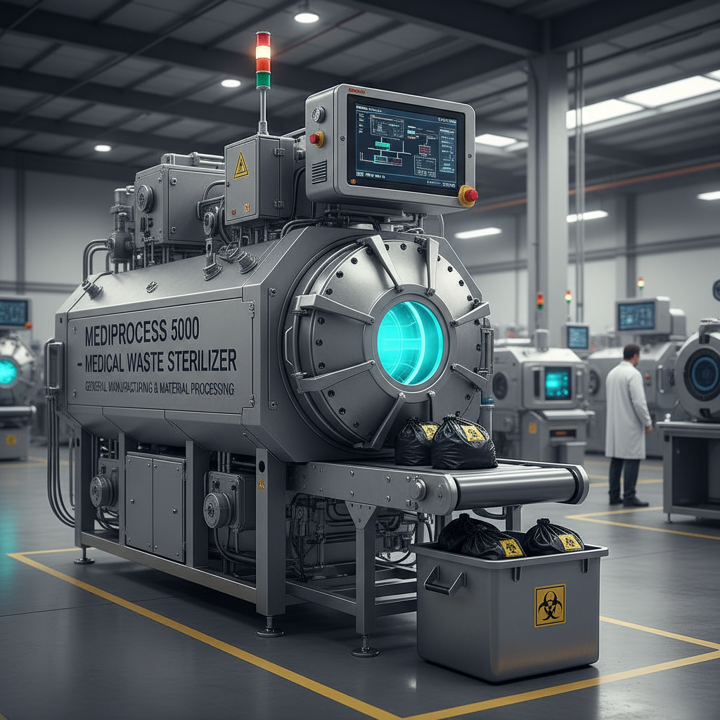 Medical Waste Sterilizer For General Manufacturing & Material Processing