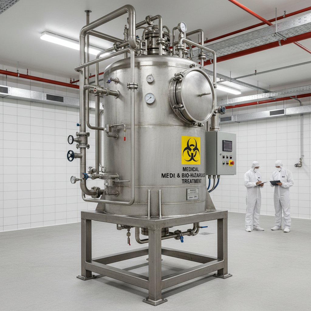 Stainless Pressure Tank For Medical & Bio-Hazardous Waste Treatment