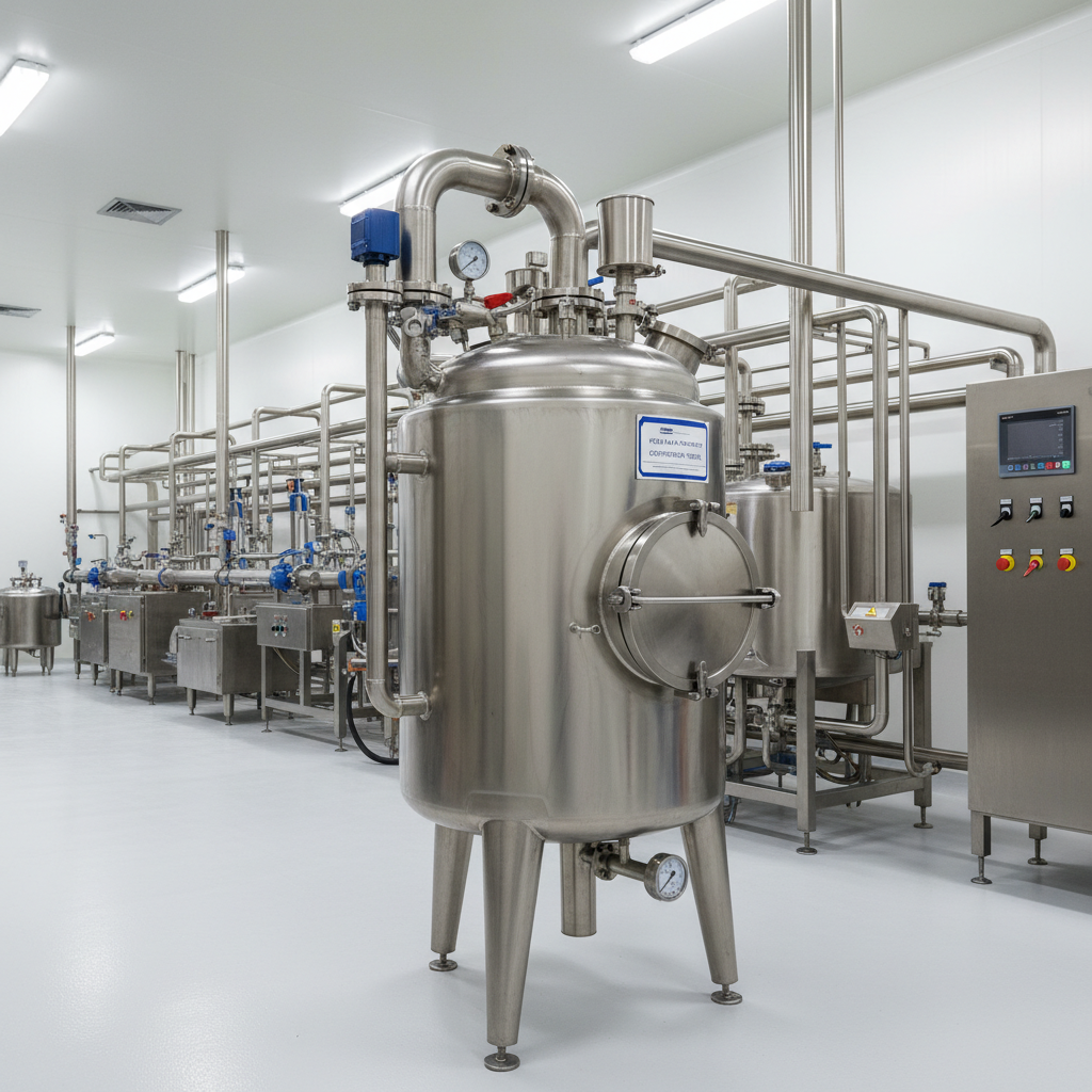 Compression Vessel For Food Beverage & Dairy Production