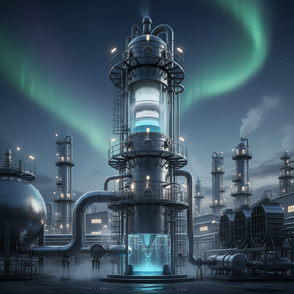 Separating Tower For Industrial Refrigeration & Liquefaction