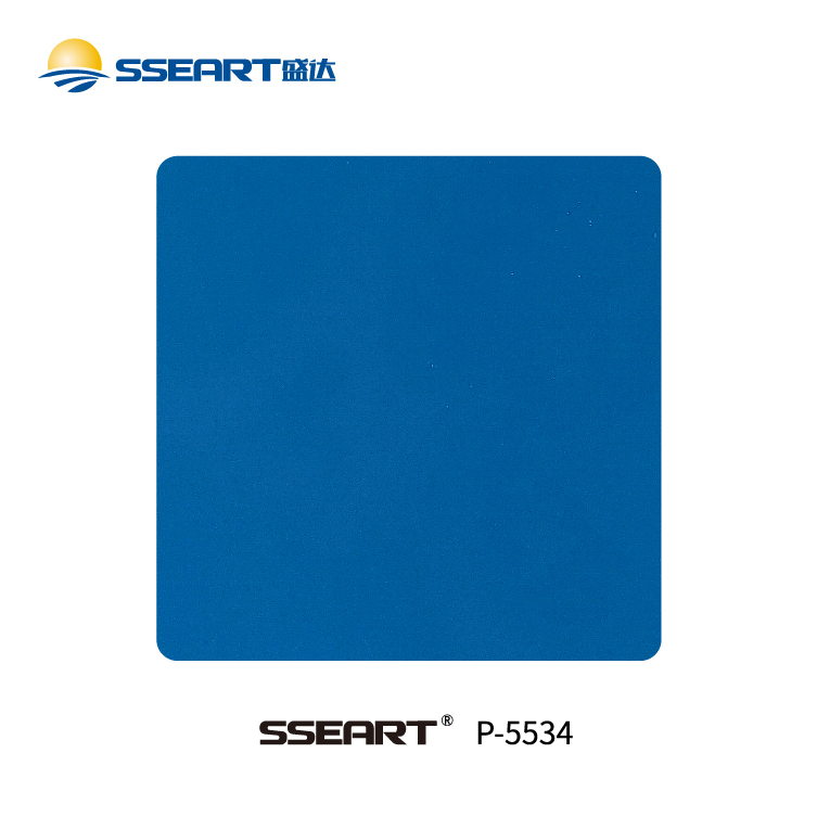 Durable Outdoor High Gloss Blue Powder Coating Finish