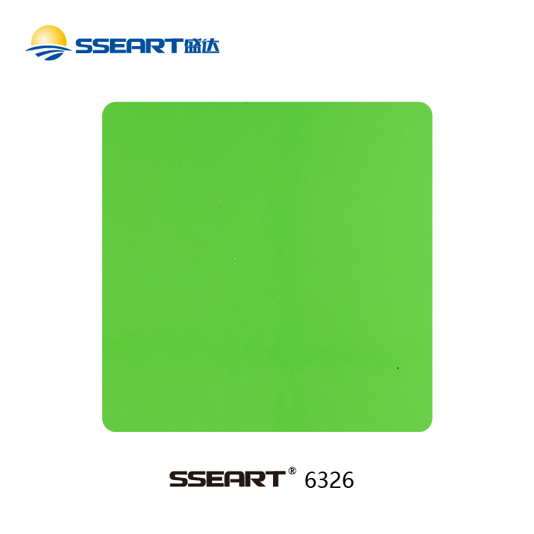 Indoor High Gloss Fluorescent Green Powder Coating