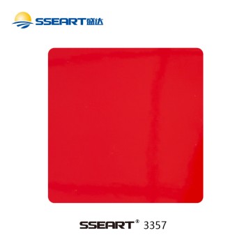 Indoor High Gloss Fluorescent Red Powder Coating