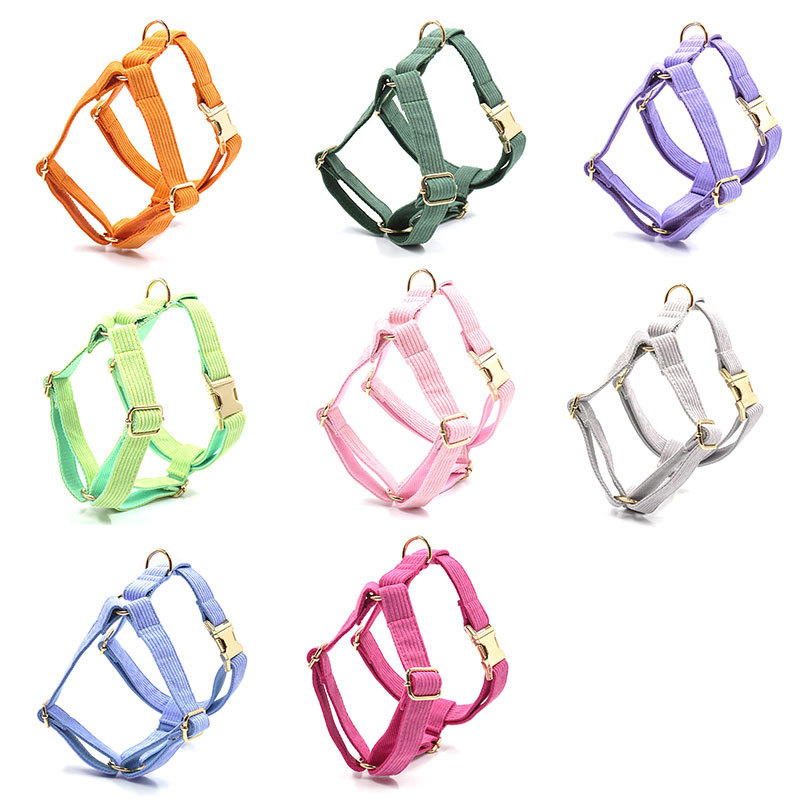 Weighted Dog Harness Made of Corduroy