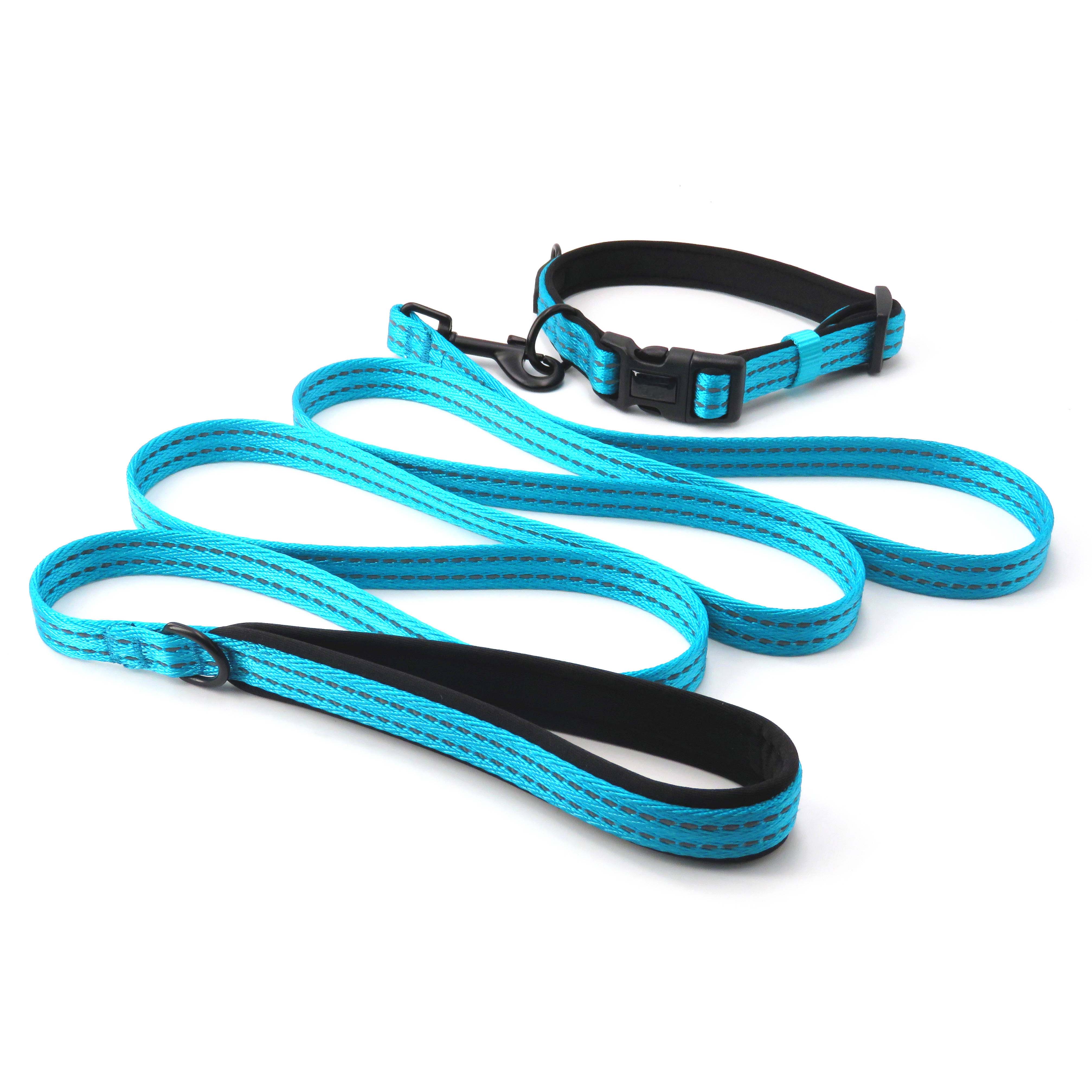 Safety Puppy Canine Dog Collar Leash in Reflective