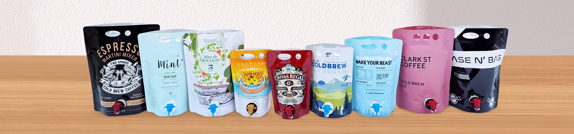 Huadi customized 4L, 5L bag in box super pouch for coffee, juice, olive oil with v top