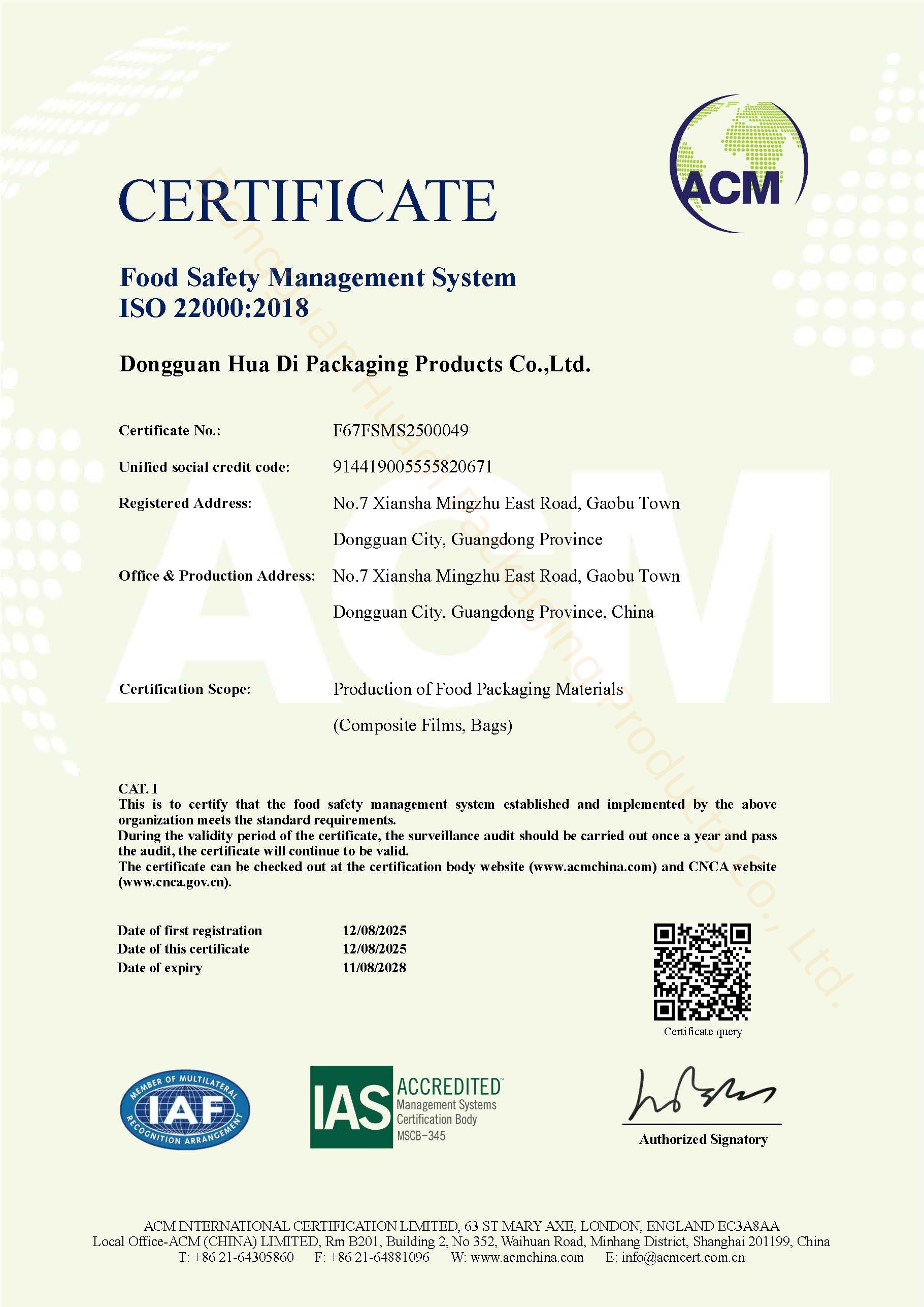 certificado