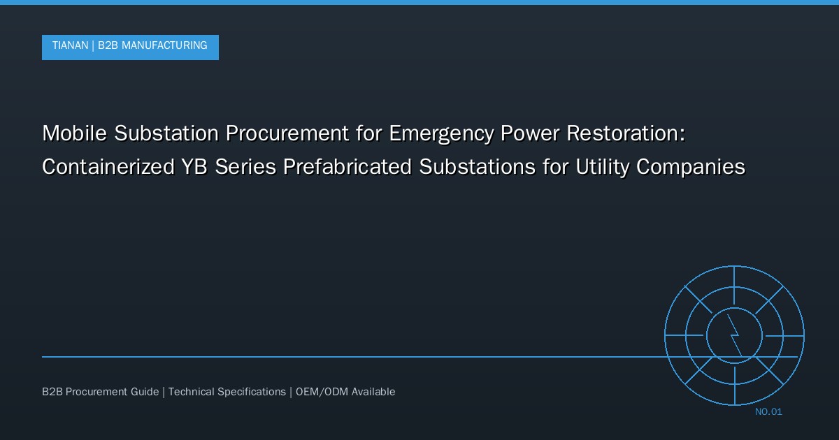 Mobile Substation Procurement for Emergency Power Restoration: Containerized YB Series Prefabricated Substations for Utility Companies