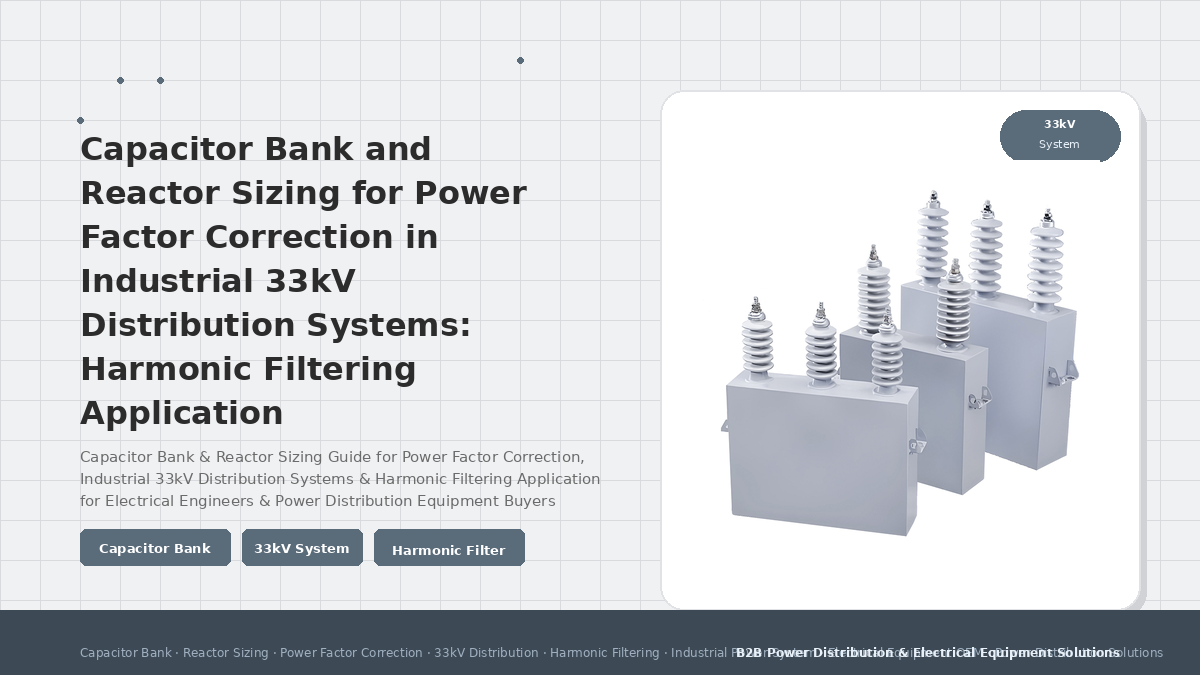 Capacitor Bank and Reactor Sizing for Power Factor Correction in Industrial 33kV Distribution Systems: Harmonic Filtering Application