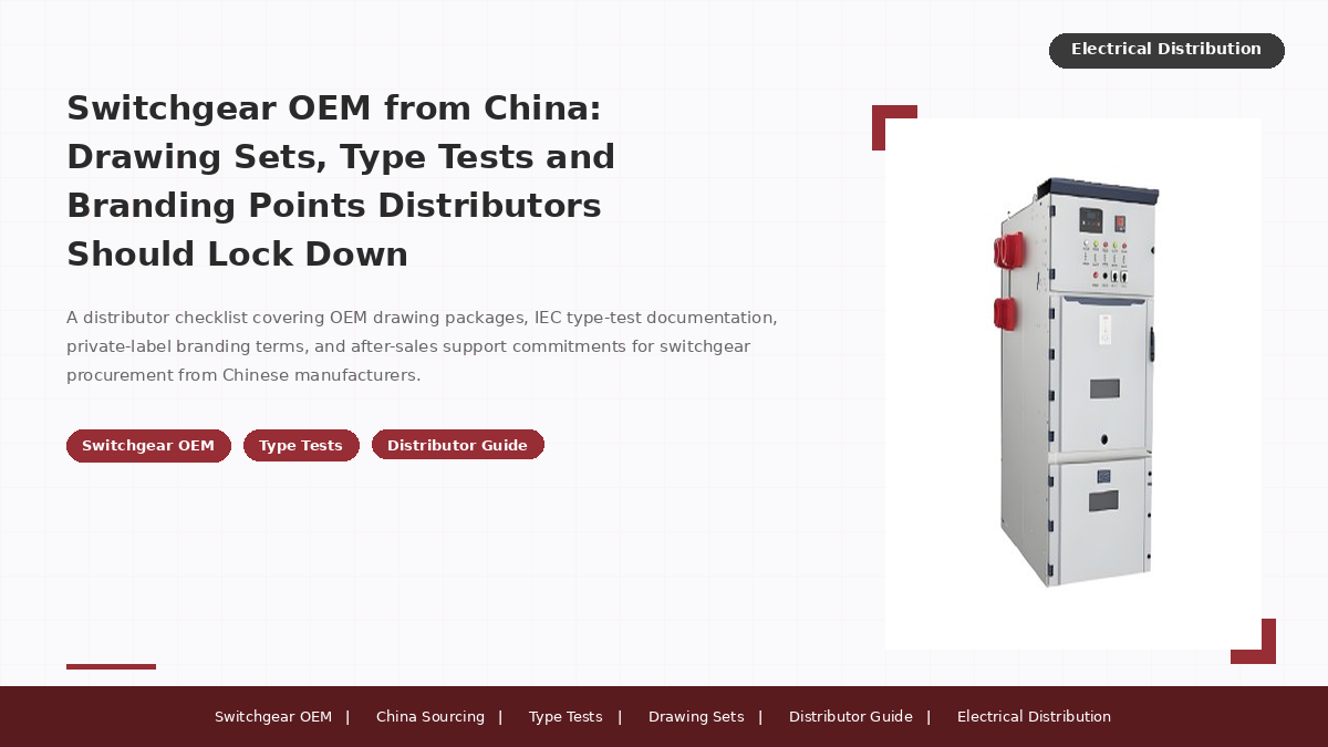 Switchgear OEM from China: Drawing Sets, Type Tests and Branding Points Distributors Should Lock Down