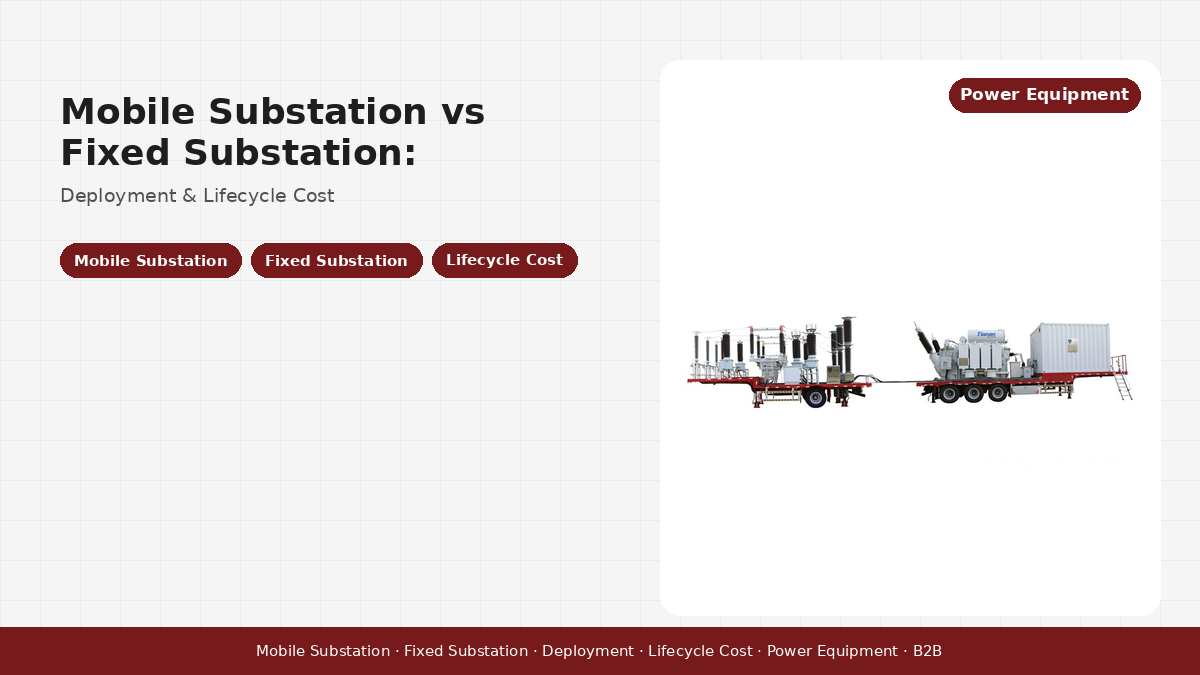 Mobile Substation vs Fixed Substation: Deployment & Lifecycle Cost