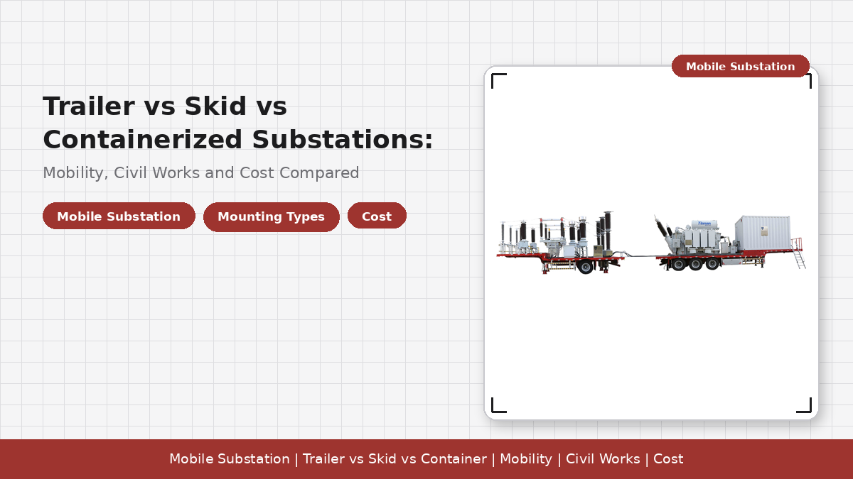 Trailer-Mounted vs Skid-Mounted vs Containerized Substations: Mobility, Civil Works and Cost Compared
